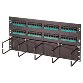 Legrand - Ortronics OR-PSD5E6U48HM Clarity 5E Standard Density Patch Panel with Hinged Cable Management and Six-Port Modules